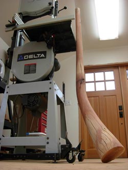 making an wooden didgeridoo